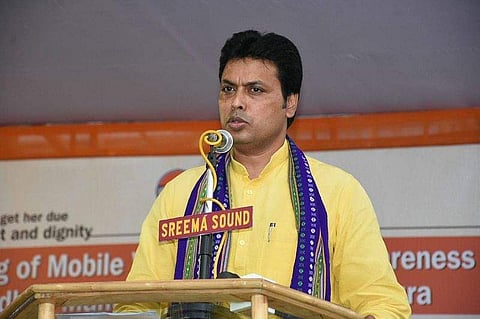 Tripura Chief Minister Biplab Kumar Deb | Pic: Facebook