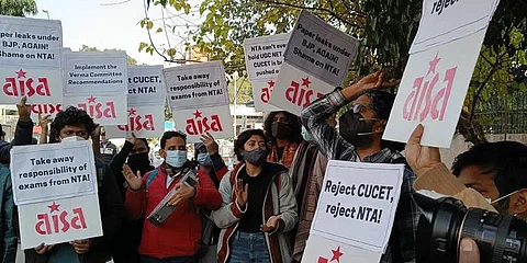 AISA holds protest against UGC-NET paper leak, says NTA should be barred from conducting exams