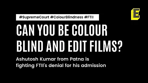 In search of 'colour': The story of aspiring filmmaker Ashutosh Kumar's tryst with FTII