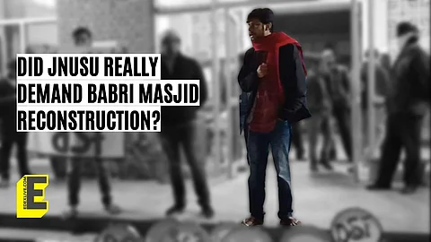 Did JNUSU really demand Babri Masjid reconstruction? (Pic: EdexLive)