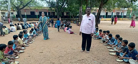 Kids having egg in their mid day meals (Picture: Edexlive)