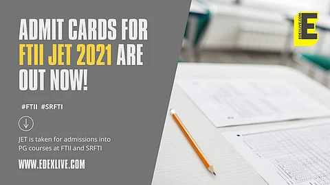 Admit cards for FTII JET 2021 are out now. Here's a step-by-step way to access yours