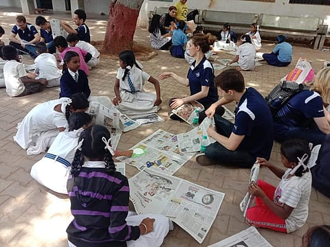 Children involved in various activities in HDLC (Pictures: Makkala Jagriti)