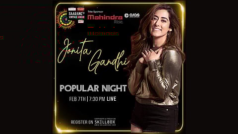 Jonita Gandhi will be the lead artist for the February 7 night (Pic: IIT M)