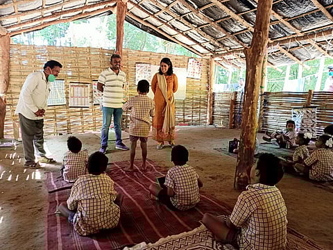 At the school | (Pic: Ramana Akula)