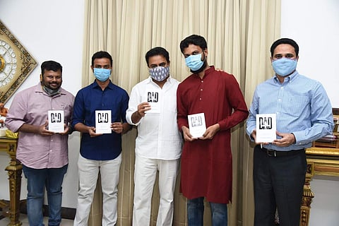 Launching the book Dad with Minister KTR | (Pic: Kahaniya Quill)