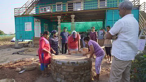 At work at the farm | (Pic: Oorna Permaculture Farm)