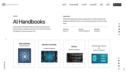 AI Handbooks developed by Conquerly (Pic: Anish Krishnan Ganesh)