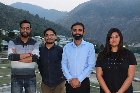 Dr Amit Jaiswal, Assistant Professor, School of Basic Sciences, IIT Mandi, along with his research scholars (Pic: IIT Mandi)