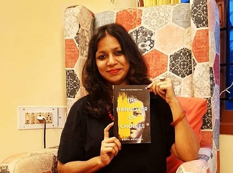 Deepa Agarwal with her book | Pic: Deepa Agarwal