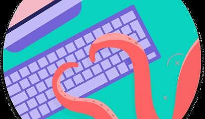 Octopus typist | (Pic: The Wandering Raven)