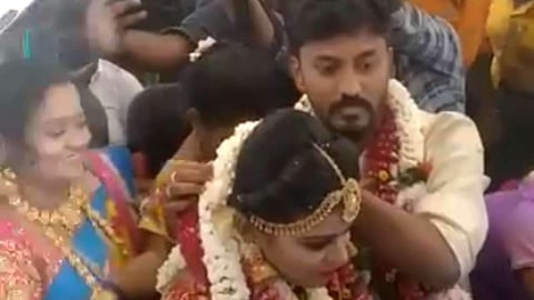 The wedding ceremony (Pic: ANI)