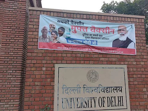 The poster at University of Delhi (Pic: Sourced)