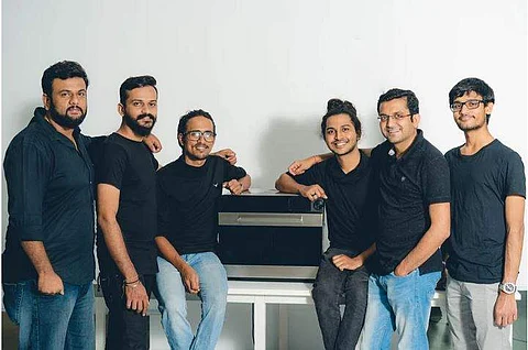 Yatin and his team that worked to build Nosh (Pictures: Lets Nosh website)