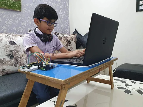 How this Class VI student's device can help maintain social distancing in public