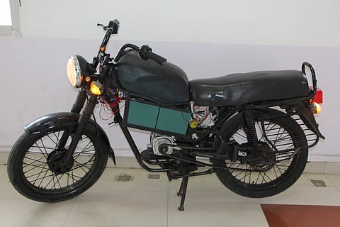 E-Bike with wireless charging | (Pic: KL Deemed-to-be University)