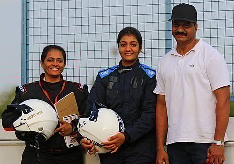 Shivani along with her mother Deepti and father Pruthvi (Pictures: Shivani Pruthvi)