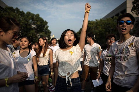 The pro democracy protests were held in 2019 (Pic: AFP)