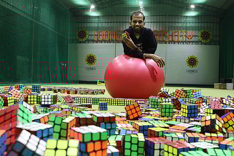 Hari has been solving the Rubik's cube since 2010