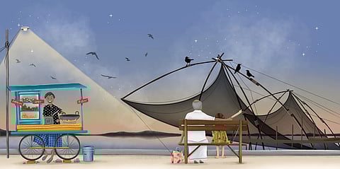 An illustration by Sanjana Ranjit from the book | Pics: Sruthi Vijayan