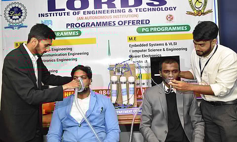Testing it | (Pic: Lords Institute of Engineering and Technology)
