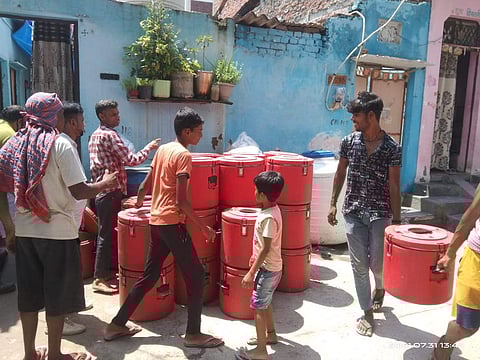 Young volunteers from Khori | Pic: Abhishek Kumar