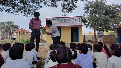 The mentors at a government school | Pics: Talent Quest for India