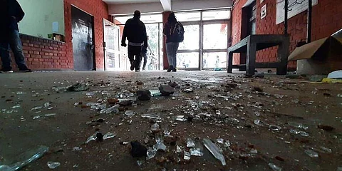 Vandalised rooms at the Sabarmati Hostel in JNU (File Photo | Shekhar Yadav, EPS)