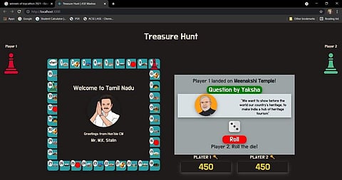 Screenshot from the web game | Pics: Amrita Vishwa Vidyapeetham