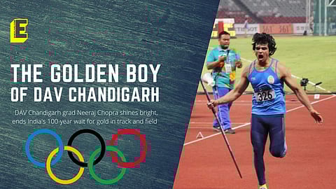 Neeraj Chopra wins gold (Pic: Edexlive)