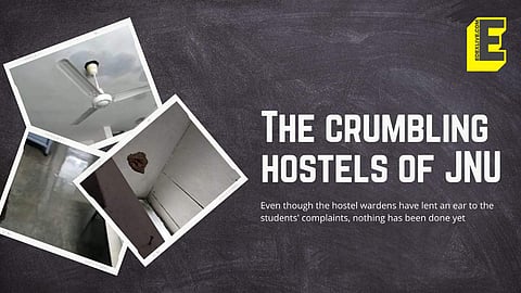 The hostels have been in shambles for a long time, say students (Pic: EdexLive)