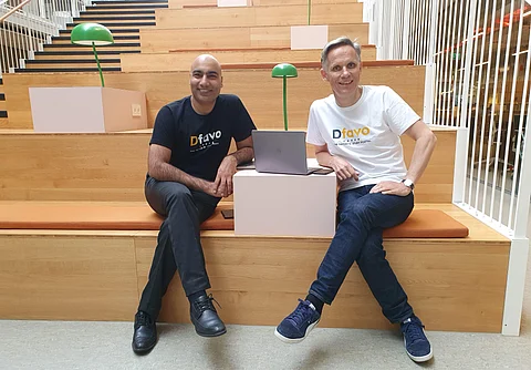 Harinder Aulakh and Paul Kvalheim, co-founders, Dfavo | Pic: Dfavo