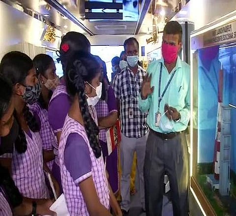 Visuals from ISRO exhibition in Chennai | Pic: ANI