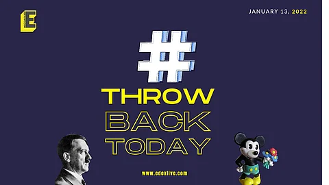 What happened on January 13? Hitler declared total war and Mickey Mouse was born