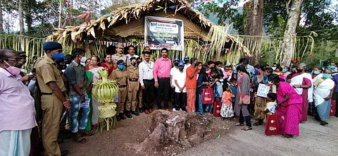 The inauguration of the student study centre at Eettimoodu settlement (Pic: Sourced)