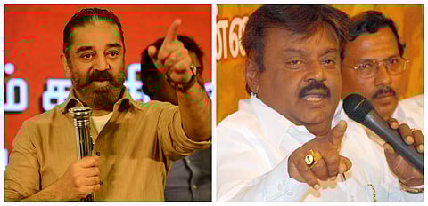 Kamal Haasan and Vijayakant | (Pic: Express)