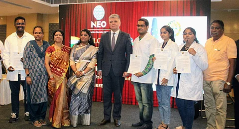 Press conference with Uzbekistan Ambassador to India | (Pic: NEO Group)