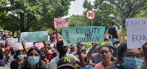 Picture from the protest | Pic: Twitter