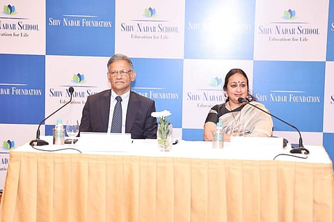 Col. Gopal Karunakaran (retd), CEO of Shiv Nadar School and Padmini Sambasivam, Principal Shiv Nadar School Chennai | (Pic: Shiv Nadar Foundation)