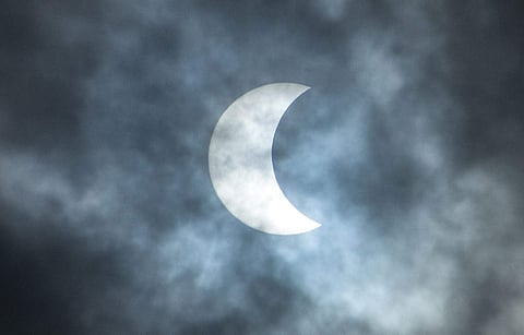 Partial Solar eclipse | Picture for representation purpose only | Pic: Express