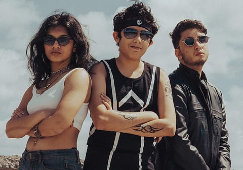 Tanya Shanker (left), Varun Anand (centre), Manou Rao (right)| Pic:  Moksha Academy