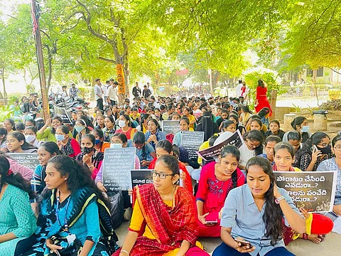 Image from the protests | Pic: Twitter