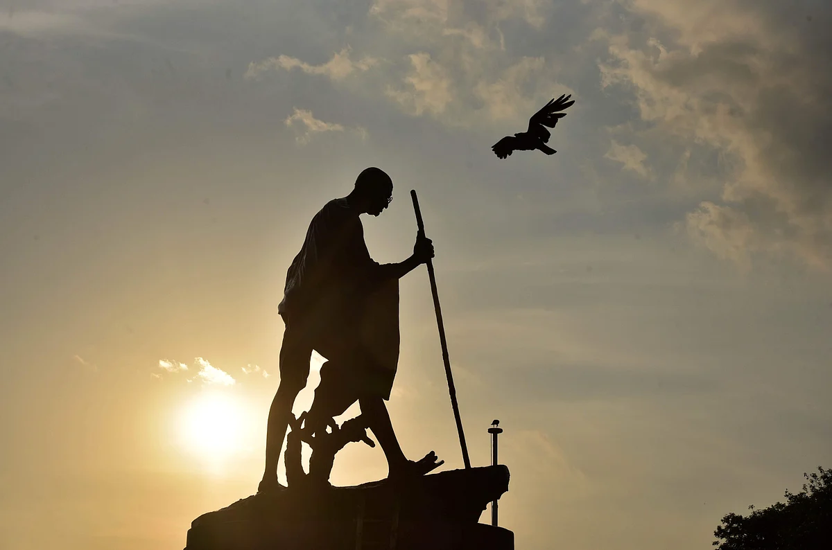 Representational image of a statue of Mahatma Gandhi | Pic: Express