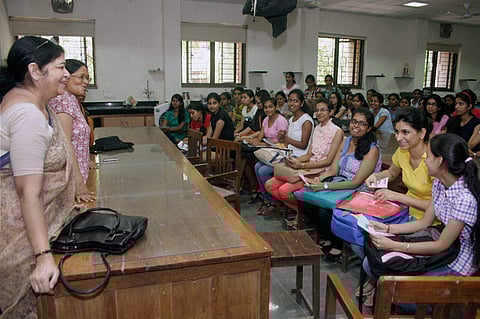 A class at Delhi University | (Pic: PTI)