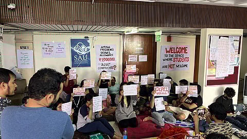 Students of SAU have been on an indefinite hunger strike since November 4 | Pic: Sourced