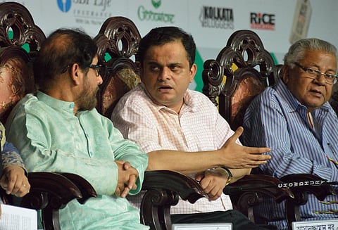 File photo of WB Education Minister Bratya Basu (centre) | Pic: Wikimedia Commons