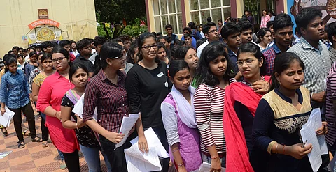 Students at an exam centre | Image for representational purpose only | (Pic: Express)
