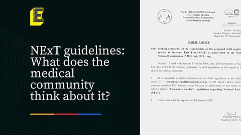 NExT guidelines: What does the medical community think about it? | (Pic: EdexLive)