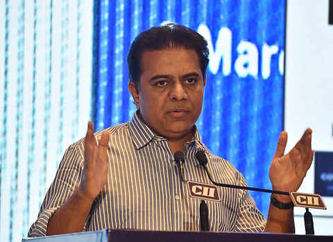 File photo of Minister KT Rama Rao | (Pic: Express)