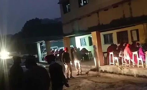 The video of students writing the exam in dark went viral | Pic: Twitter